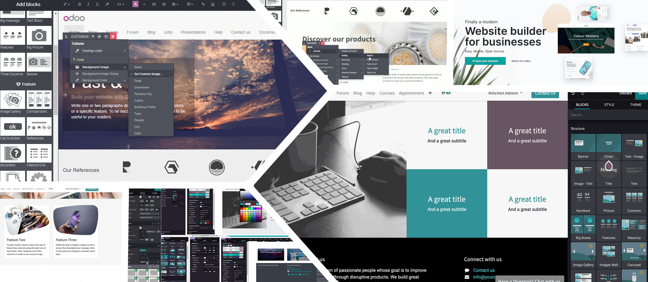 Tổng quan về Odoo Web Builder: Thiết kế Web hiện đại và mạnh mẽ