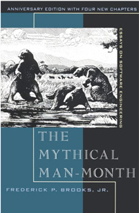 The Mythical Man-Month: Essays on Software Engineering is a book on software engineering and project management by Fred Brooks first published in 1975, with subsequent editions in 1982 and 1995