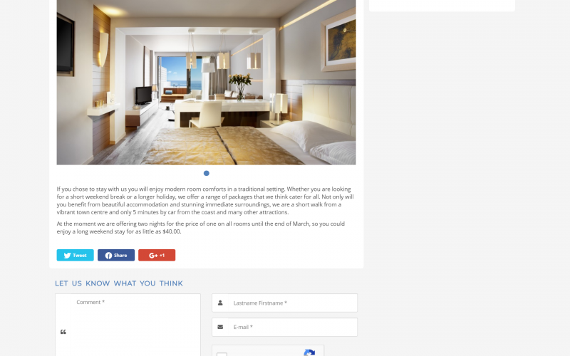 Thông tin chi tiết khách sạn