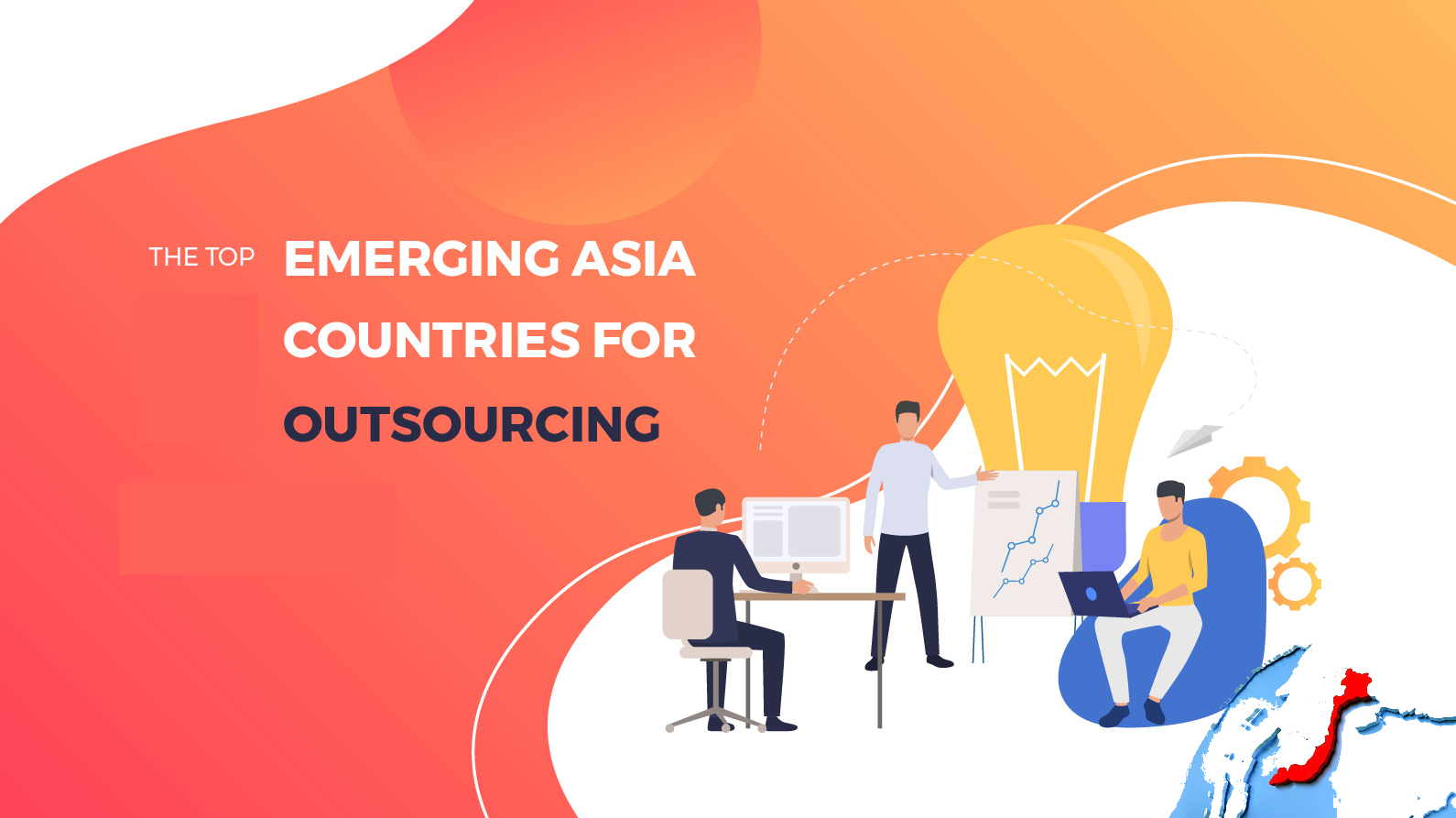 The top emrgeging asian countries for outsourcing
