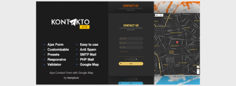 12. KONTAKTO - Ajax Contact Form with Styled Map