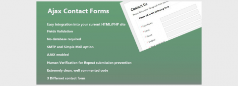 19. PHP Ajax Contact Forms